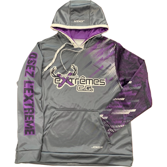 Chandail kangourou - Mauve et Gris