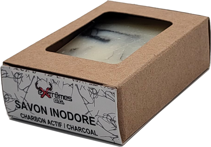 Savon barre Inodore Charbon activé