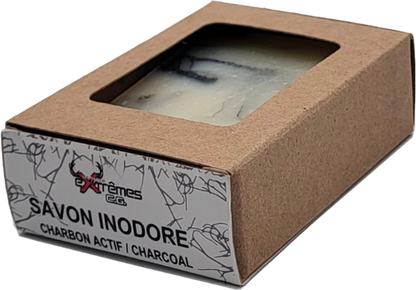 Unscented activated charcoal bar soap