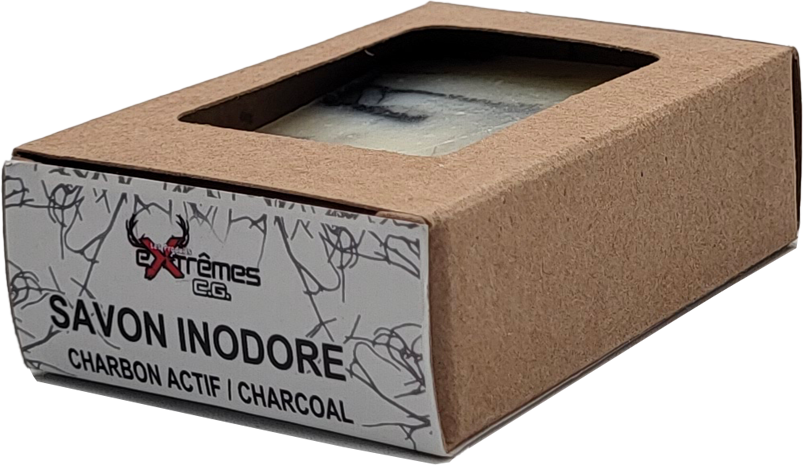 Savon barre Inodore Charbon activé