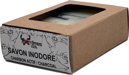 Savon barre Inodore Charbon activé