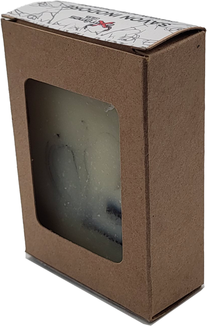 Unscented activated charcoal bar soap